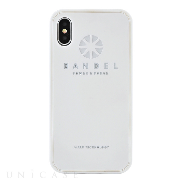 【iPhoneXS/X ケース】iPhoneX case logo (White×White)