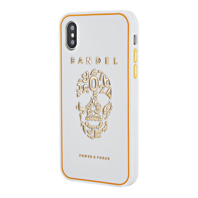 【iPhoneXS/X ケース】iPhoneX case skull (White×Gold)サブ画像