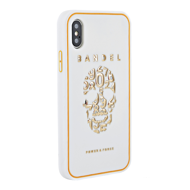 【iPhoneXS/X ケース】iPhoneX case skull (White×Gold)サブ画像