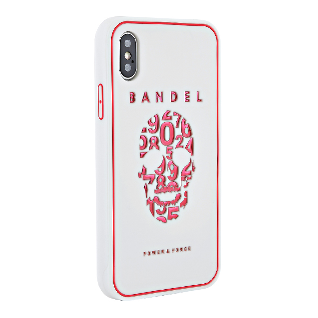 【iPhoneXS/X ケース】iPhoneX case skull (White×Pink)サブ画像