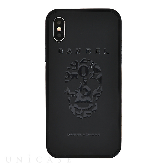【iPhoneXS/X ケース】iPhoneX case skull (Black×Black)