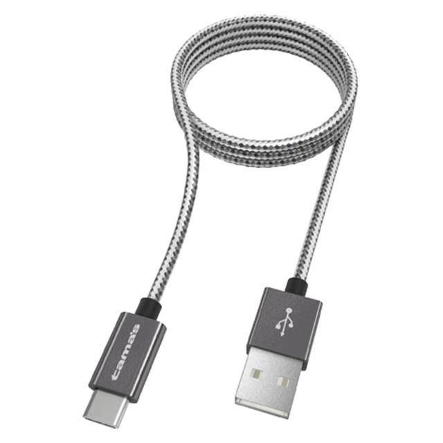 USB2.0 Type-C/USBメタルケーブル (ブラック)サブ画像