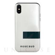 【iPhoneXS/X ケース】ROSE BUD [LINE] シェルケース (ホワイト)