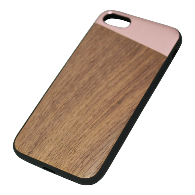 【iPhoneSE(第3/2世代)/8/7 ケース】The Sulfurous (METAL PINK GOLD + WOOD)サブ画像