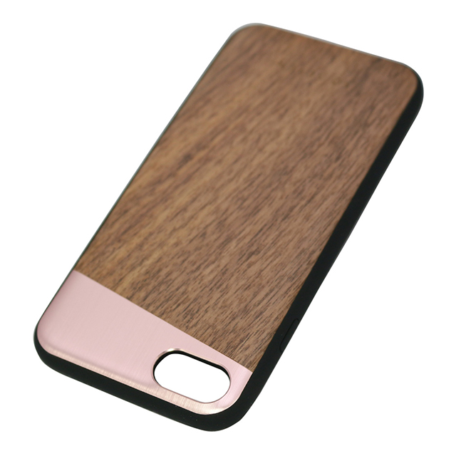 【iPhoneSE(第3/2世代)/8/7 ケース】The Sulfurous (METAL PINK GOLD + WOOD)サブ画像