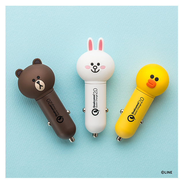 LINE FRIENDS 急速カーチャージャー (ブラウン)goods_nameサブ画像