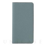 【iPhoneXS/X ケース】German Shrunken Calf Folio Case (Light Blue)