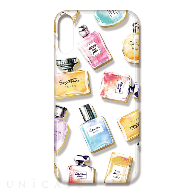 【iPhoneXS/X ケース】OILSHOCK DESIGNS コスメ柄デザインTPUケース (Perfume bottles)