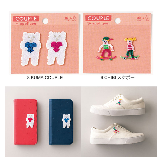 APPLIQUE COUPLE (CHIBI スケボー)goods_nameサブ画像