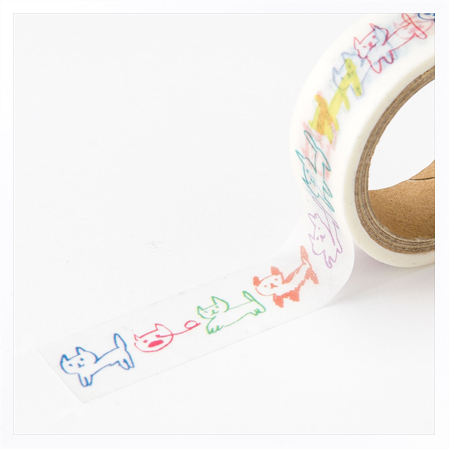 masking tape (nekoborder colorful)goods_nameサブ画像
