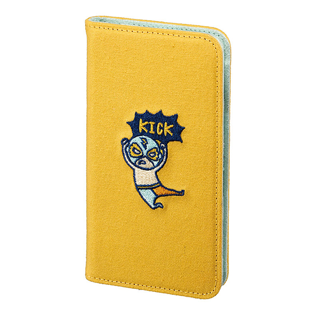 【iPhoneSE(第3/2世代)/8/7/6s/6 ケース】KUSUKUSU CAT FLIP (レスラーイエロー)goods_nameサブ画像