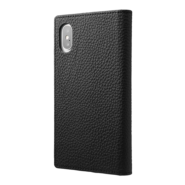 【iPhoneXS/X ケース】Shrunken-calf Full Leather Case (Black)サブ画像