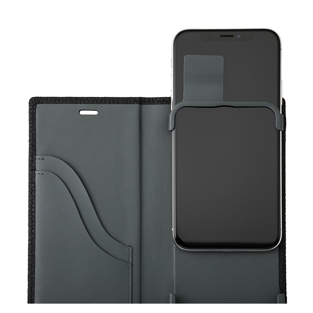 【iPhoneXS/X ケース】Shrunken-calf Full Leather Case (Black)サブ画像