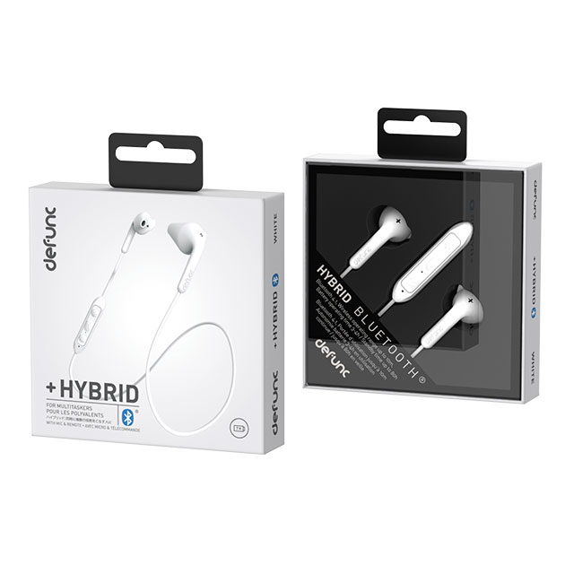 【ワイヤレスイヤホン】defunc Bluetooth Earbud + HYBRID (White)サブ画像