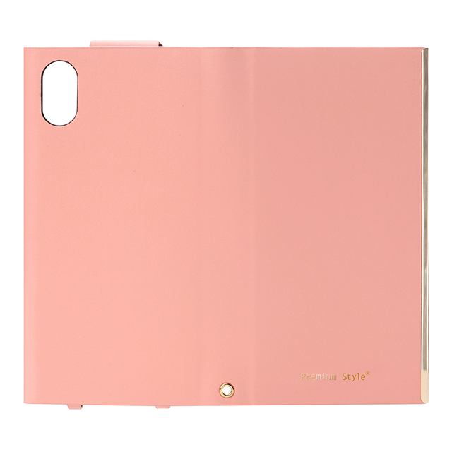 【iPhoneX ケース】オールPUレザーフリップカバー (ピンク)サブ画像