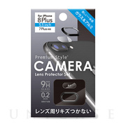 【iPhone8 Plus/7 Plus フィルム】カメラレンズ プロテクターセット (ブラック)