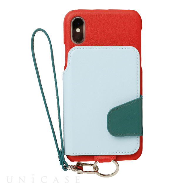 【iPhoneXS/X ケース】Leather Case (Scarlett Sky)