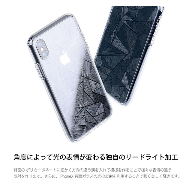 【iPhoneXS/X ケース】シークレットシャイン (クリア/トライアングル)サブ画像