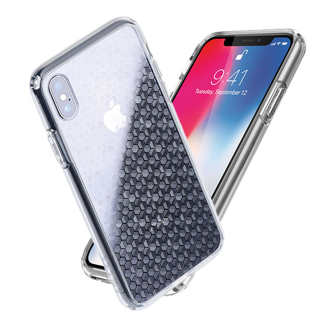 【iPhoneXS/X ケース】シークレットシャイン (クリア/六角形柄)goods_nameサブ画像