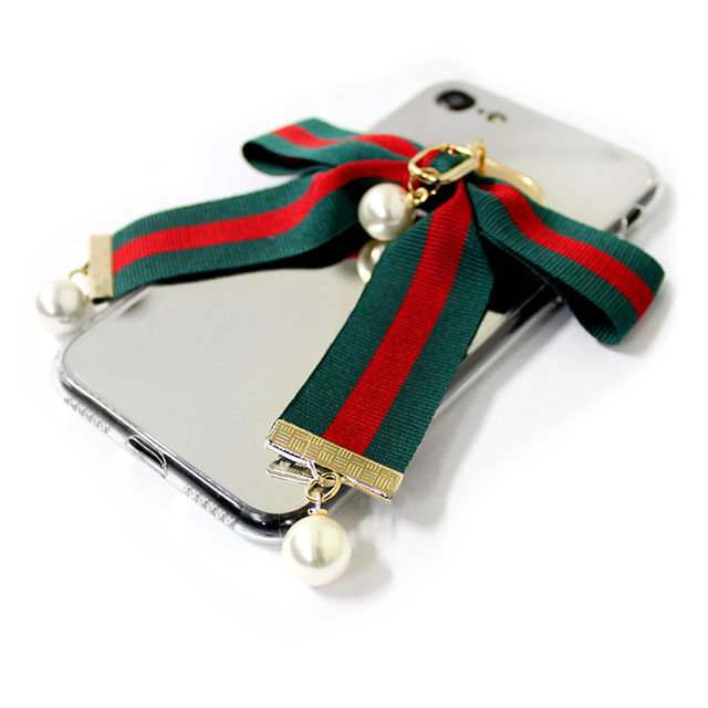 【iPhoneSE(第3/2世代)/8/7 ケース】Mirror Ribbon Case (グリーン/レッド) goods_nameサブ画像