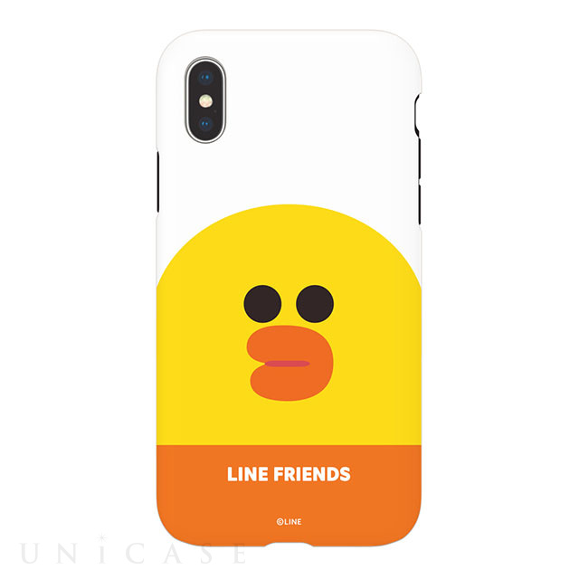 【iPhoneXS/X ケース】LINE FRIENDSケース フェイス (サリー)