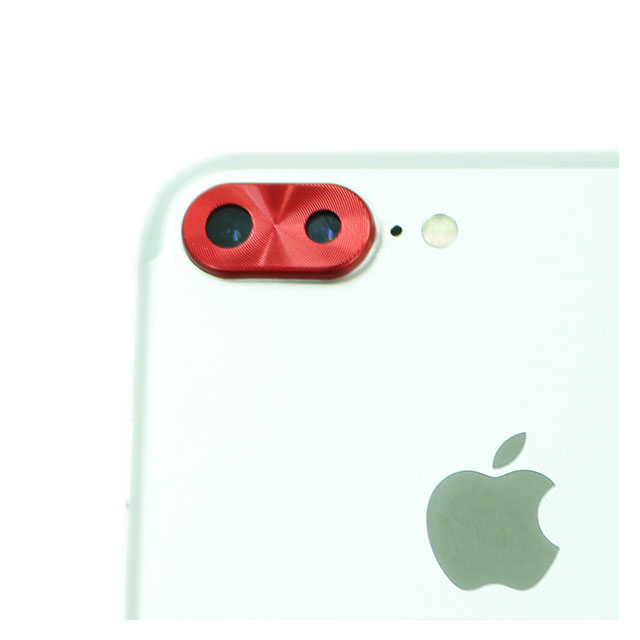【iPhone8 Plus/7 Plus】背面カメラレンズ保護キャップ レンズガードプロテクター (レッド)goods_nameサブ画像