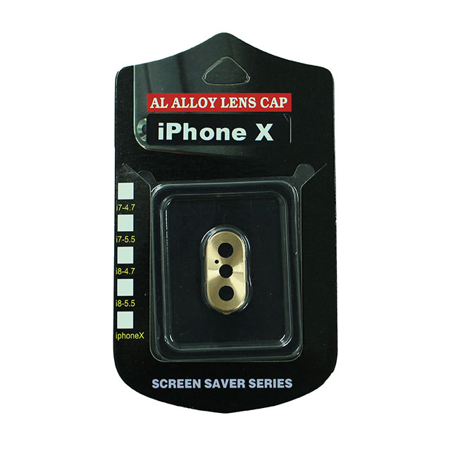 【iPhoneX】背面カメラレンズ保護キャップ レンズガードプロテクター (ゴールド)サブ画像