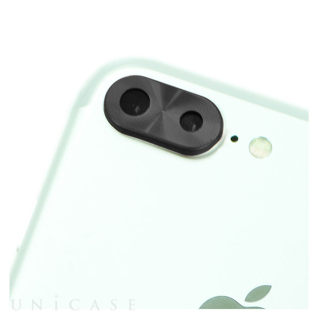【iPhone8 Plus/7 Plus】背面カメラレンズ保護キャップ レンズガードプロテクター (ブラック)