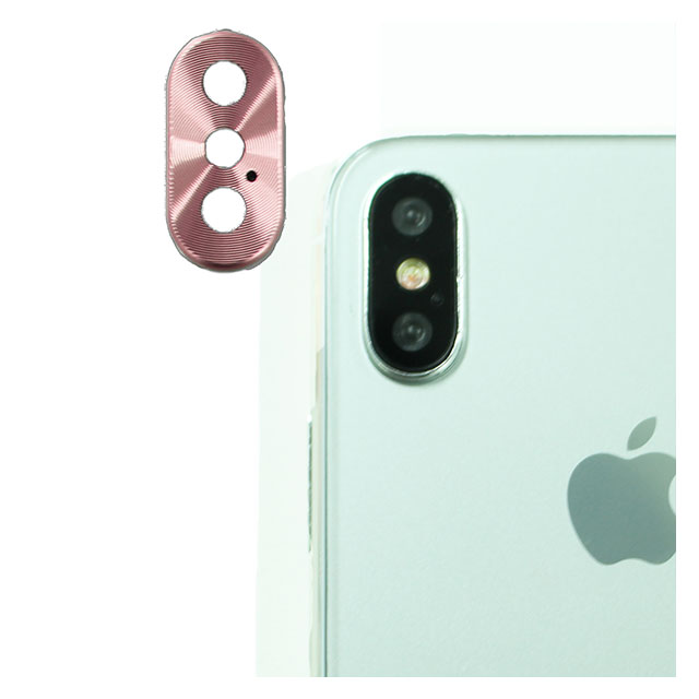 【iPhoneX】背面カメラレンズ保護キャップ レンズガードプロテクター (ローズゴールド)goods_nameサブ画像
