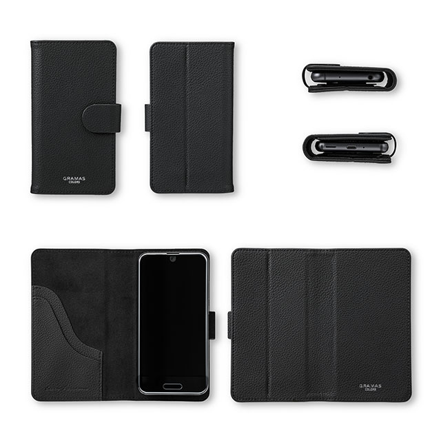 【マルチ スマホケース】”EveryCa2” Multi PU Leather Case for Smartphone M (Navy)サブ画像