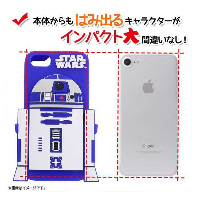 【iPhone8/7/6s/6 ケース】「スター・ウォーズ」/シリコンケース ダイカット (R2-D2)goods_nameサブ画像