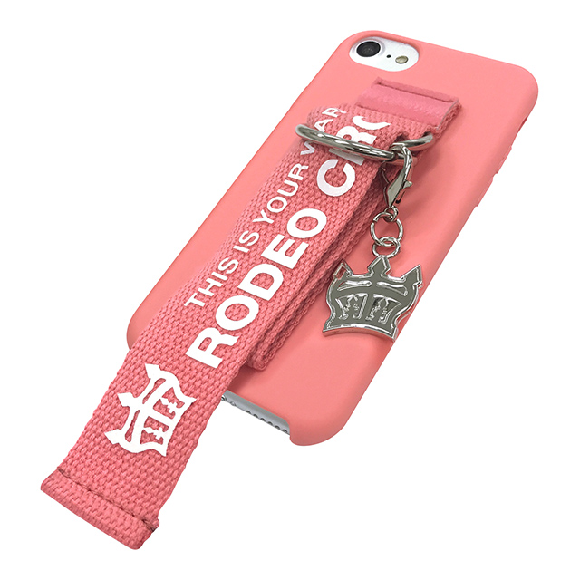 【iPhoneSE(第3/2世代)/8/7/6s/6 ケース】RODEO CROWNS ベルト付きシリコン (PINK)サブ画像