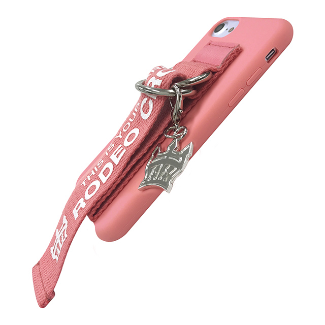 【iPhoneSE(第3/2世代)/8/7/6s/6 ケース】RODEO CROWNS ベルト付きシリコン (PINK)goods_nameサブ画像