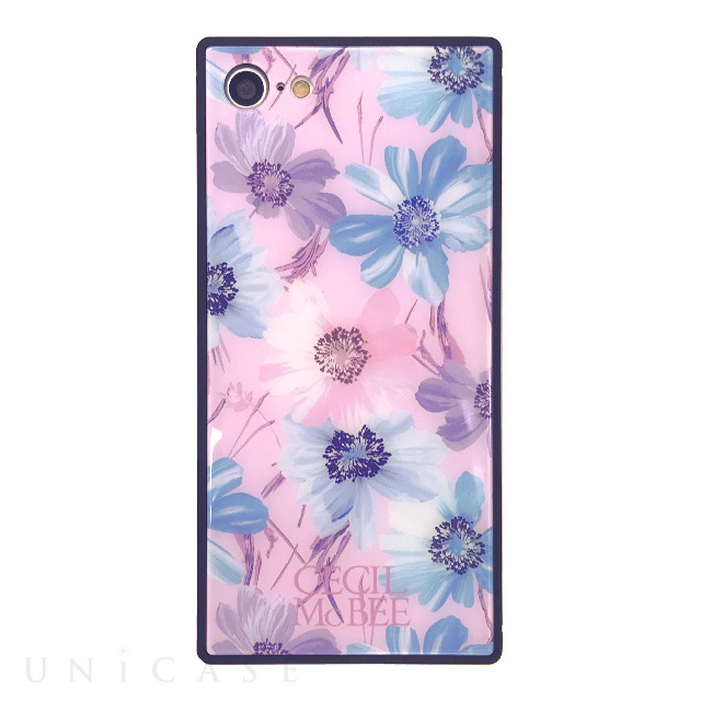 Iphonese 第2世代 8 7 ケース Cecil Mcbee 背面ガラス スイートピー Pink Cecil Mcbee Iphoneケースは Unicase