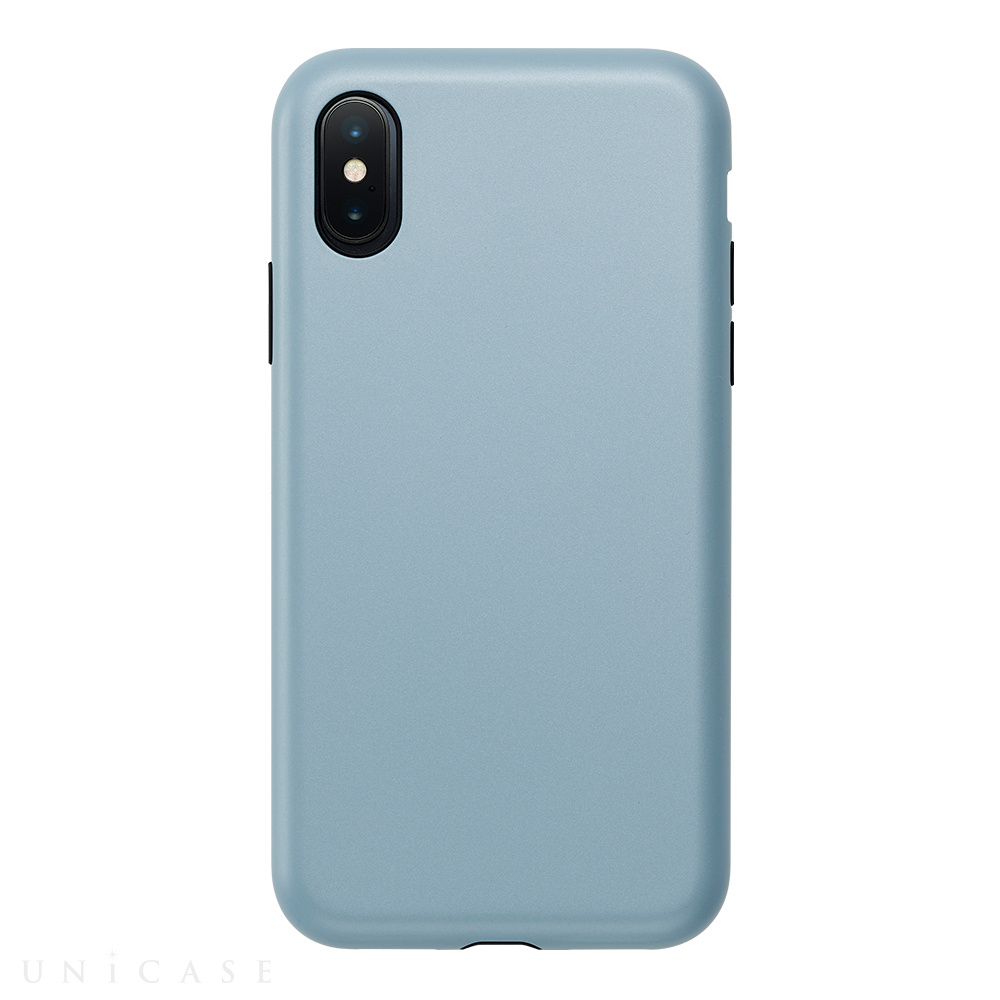 【iPhoneXS/X ケース】Smooth Touch Hybrid Case for iPhoneXS/X (Stone Blue)