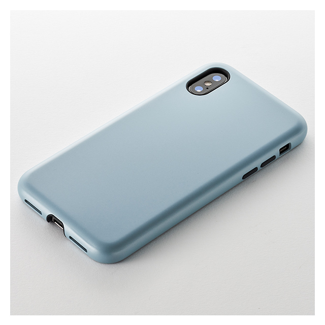 【iPhoneXS/X ケース】Smooth Touch Hybrid Case for iPhoneXS/X (Stone Blue)サブ画像