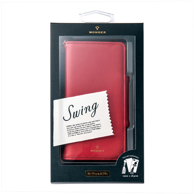 【iPhone8/7/6s/6 ケース】SWING case book (RED）goods_nameサブ画像