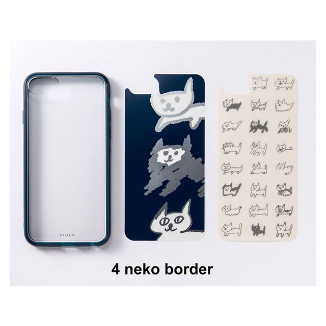 【iPhone8/7/6s/6 ケース】着せかえiPhone case (neko border)サブ画像