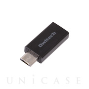 USB Type-CをmicroUSBに変換できるアダプター (ブラック)