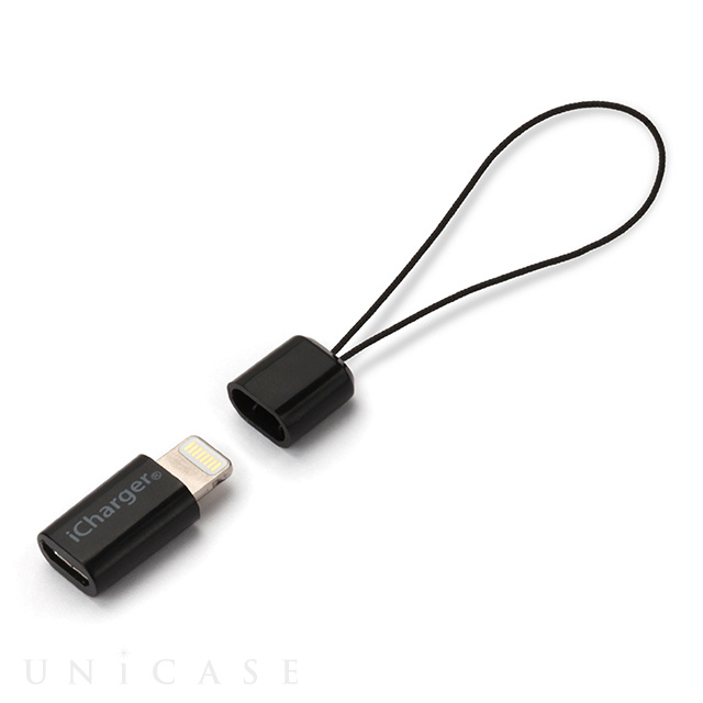 Lightning micro USB 変換アダプタ (ブラック) PGA iPhoneケースは UNiCASE