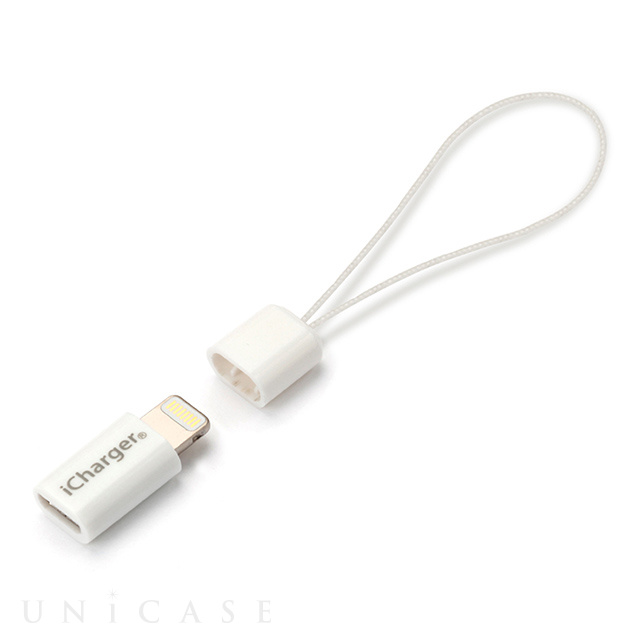 Lightning micro USB 変換アダプタ (ホワイト) PGA iPhoneケースは UNiCASE