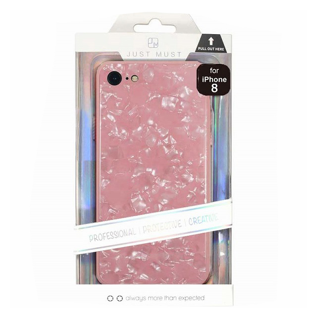 【iPhoneSE(第3/2世代)/8/7 ケース】GLASS PEARL CASE (Pink)goods_nameサブ画像