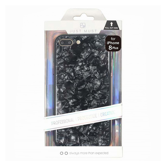 【iPhone8 Plus/7 Plus ケース】GLASS PEARL CASE (Black)goods_nameサブ画像