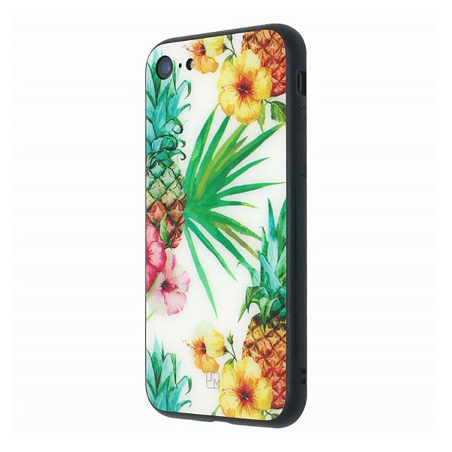 【iPhoneSE(第3/2世代)/8/7 ケース】GLASS DESIGN CASE (Pineapple)サブ画像