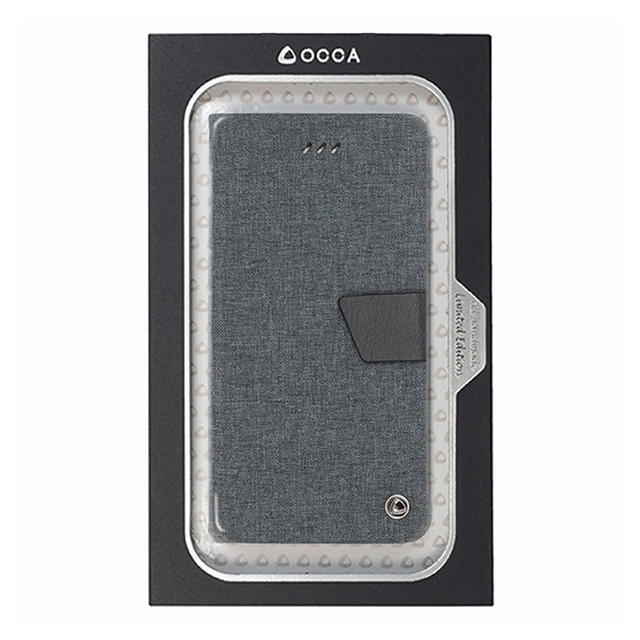 【iPhone8/7 ケース】Linen flip case (Black)goods_nameサブ画像