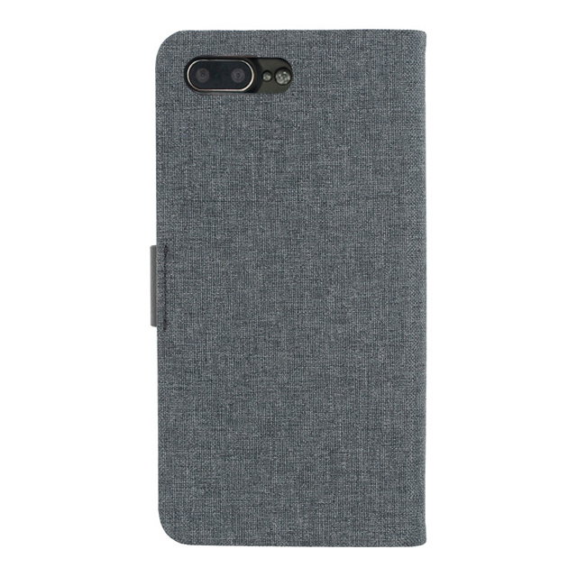 【iPhone8 Plus/7 Plus ケース】Linen flip case (Black)goods_nameサブ画像