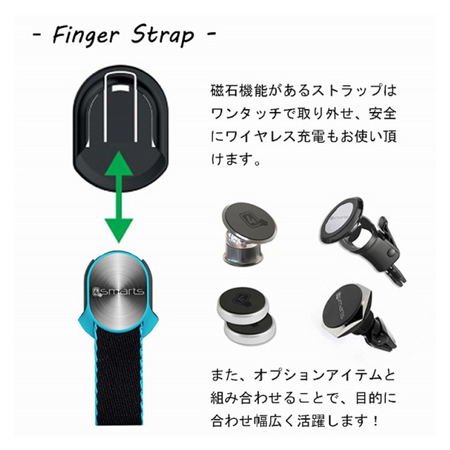 Finger Strap (Black/Silver)goods_nameサブ画像