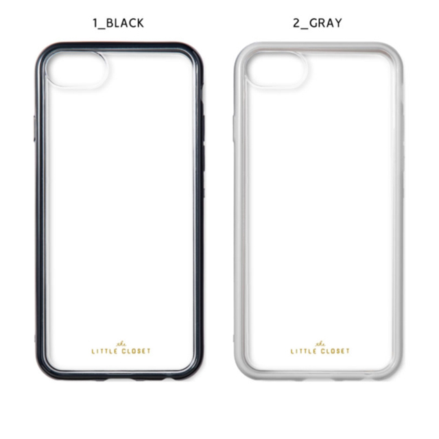 【iPhoneSE(第3/2世代)/8/7/6s/6 ケース】LITTLE CLOSET iPhone case (BLACK)サブ画像