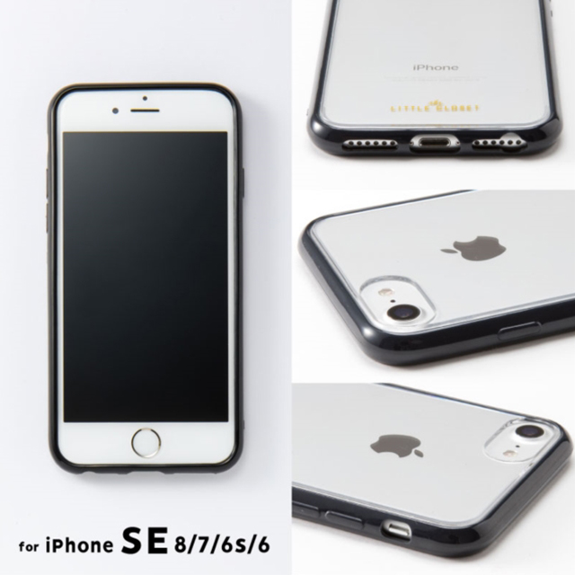 【iPhoneSE(第3/2世代)/8/7/6s/6 ケース】LITTLE CLOSET iPhone case (BLACK)goods_nameサブ画像
