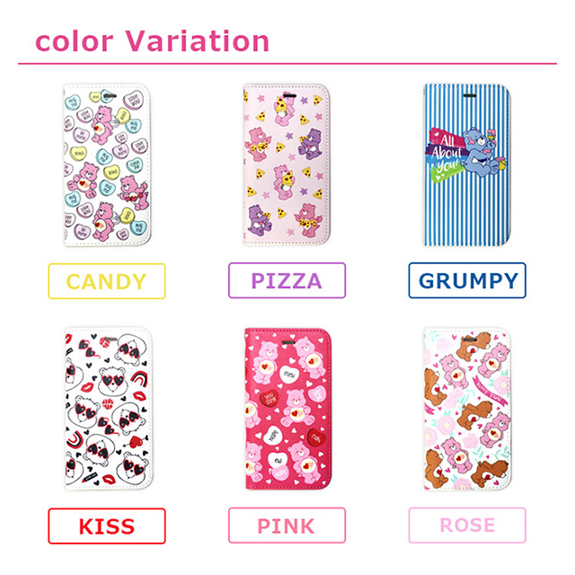 【iPhone8/7/6s/6 ケース】Care Bears × ViVi ダイアリーケース (PIZZA)goods_nameサブ画像